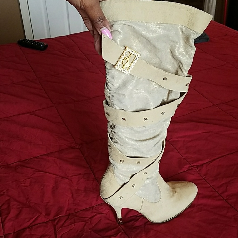 Stunning Tan High Heel Boots